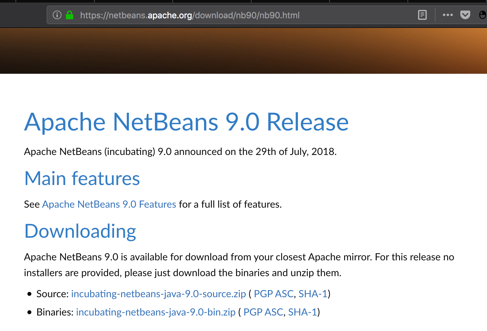 NetBeans 9 Download