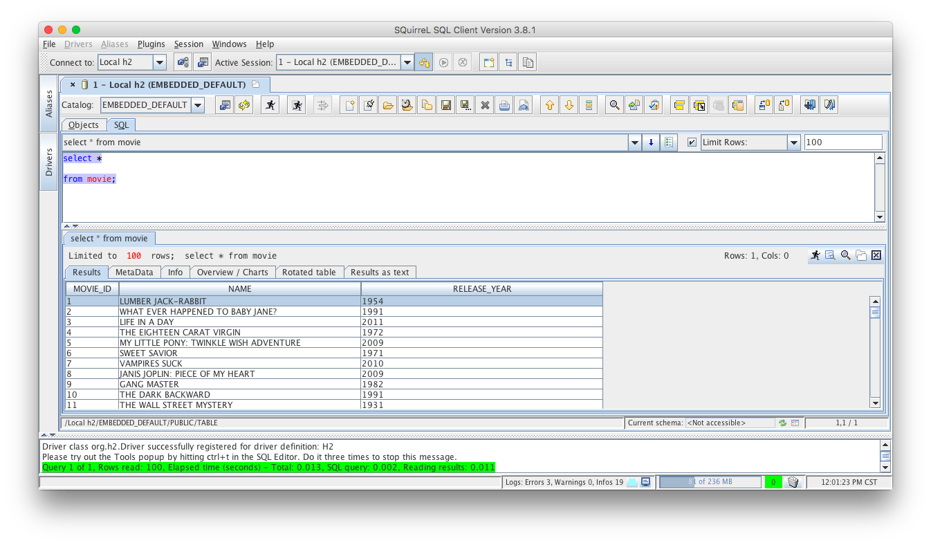 SQuirrel SQL SQuirrel SQL Demo