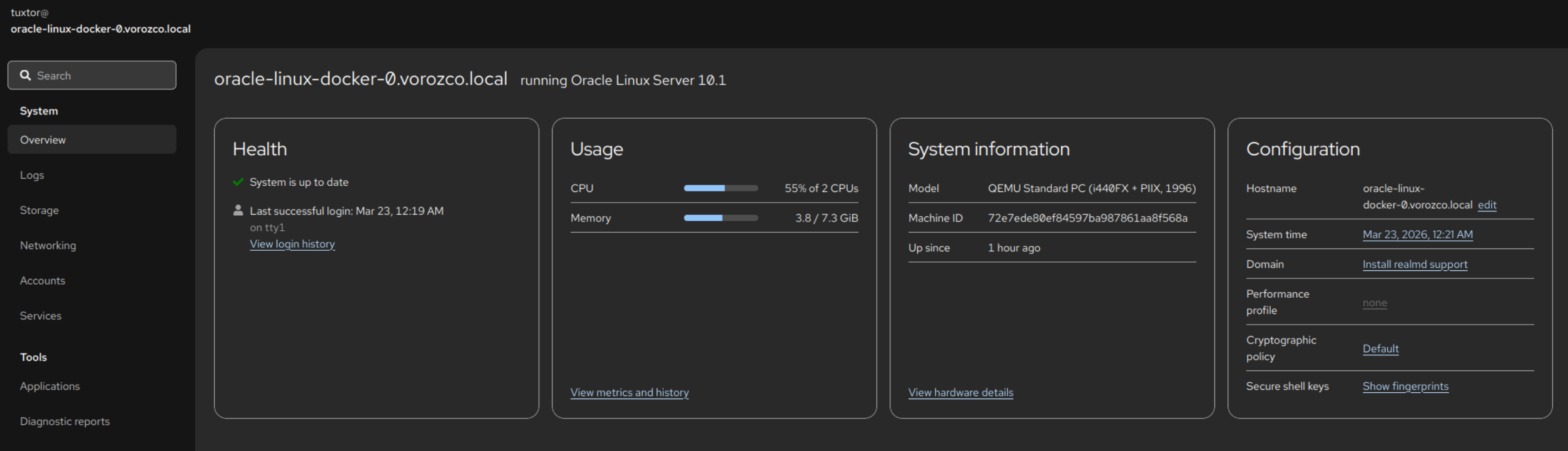 The Oracle Linux The Oracle Linux